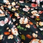 Preview: Baumwolljersey Herbst Rosen/ Schwarz