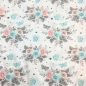 Preview: Baumwolle Pastell Rosen / Weiß