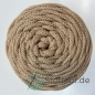 Preview: Baumwollkordel 5mm Golden-Beige mit Glitzerfaden