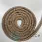 Preview: Baumwollkordel 5mm Golden-Beige mit Glitzerfaden