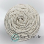 Preview: Baumwollkordel 5mm Gold-Natur mit Metallfaden