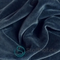 Preview: Baumwollsamt Nickistoff Dunkel Navy