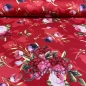 Preview: French Terry Sommersweat Blumenstrauß / Rot