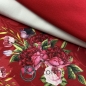 Preview: Baumwolljersey Blumenstrauß / Rot