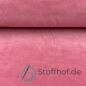 Preview: Baumwollsamt Nickistoff Dunkel Rosa
