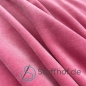 Preview: Baumwollsamt Nickistoff Dunkel Rosa