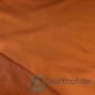 Preview: French Terry Sommersweat Uni Karamellbraun
