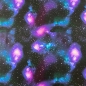Preview: Premium Baumwolle Digitaldruck Galaxy Blau Lila