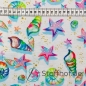 Preview: Baumwolljersey Regenbogen Muscheln