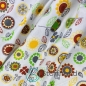 Preview: Baumwolljersey Boho Blumen / Weiß