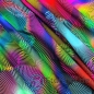 Preview: French Terry Sommersweat Neon Zahnräder