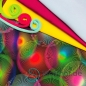 Preview: French Terry Sommersweat Neon Zahnräder