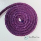 Preview: Baumwollkordel 5mm Dunkel Lila mit Glitzerfaden