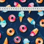 Preview: Baumwolljersey Donuts und Eis / Navy