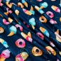 Preview: Baumwolljersey Donuts und Eis / Navy