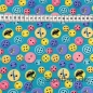 Preview: Baumwolljersey Bunte Knöpfe / Mint