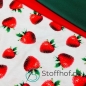 Preview: Baumwolljersey realistische süße Erdbeeren