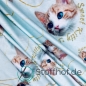 Preview: Baumwolljersey Süße Katzen / Hellmint