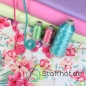 Preview: Baumwolle Kolibri und Blumen