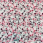 Preview: Baumwolljersey Blümchen Rosa Grau