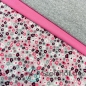 Preview: Baumwolljersey Blümchen Rosa Grau