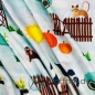 Preview: Reststück 5m - Baumwolljersey Kürbisfarm und Farmtiere