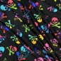 Preview: Baumwolljersey Bunte Totenköpfe