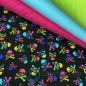 Preview: Baumwolljersey Bunte Totenköpfe