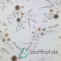 Preview: French Terry Wintersweat Boho Blumen / Ecrü