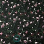 Preview: French Terry Sommersweat Glockenblumen / Schwarz