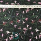 Preview: French Terry Sommersweat Glockenblumen / Schwarz