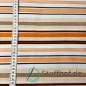 Preview: Interlock Jersey Gestreift Orange Braun