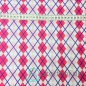 Preview: Interlock Jersey Argyle Rautenmuster Pink