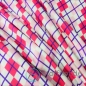 Preview: Interlock Jersey Argyle Rautenmuster Pink