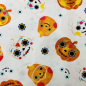Preview: 3 Meter Reststück - Baumwolljersey Halloween Kürbisse