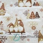 Preview: Baumwolle Weihnachtsgnome Beige Braun Weihnachten