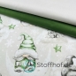 Preview: Baumwolle Weihnachtsgnome im Mondschein / Hellbeige