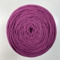 Preview: Baumwollkordel Flach 10mm Dunkel Fuchsia