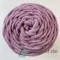 Preview: Baumwollkordel 5mm Lila mit Glitzerfaden