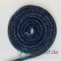 Preview: Baumwollkordel 5mm Navy mit goldfarbenem Glitzerfaden