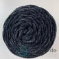 Preview: Baumwollkordel 5mm Schwarz mit silberfarbenem Glitzerfaden
