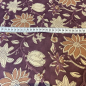 Preview: Voile Premium Baumwolle Blumen Mauve