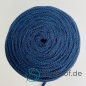 Preview: Baumwollkordel Flach 10mm Navy