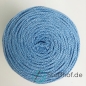 Preview: Baumwollkordel Flach 10mm Himmelblau