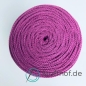 Preview: Baumwollkordel Flach 10mm Orchidee