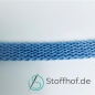 Preview: Baumwollkordel Flach 10mm Himmelblau