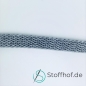Preview: Baumwollkordel Flach 10mm Grau