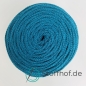 Preview: Baumwollkordel Flach 10mm Petrol