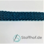 Preview: Baumwollkordel Flach 10mm Petrol