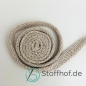 Preview: Baumwollkordel Flach 10mm Cappuccino